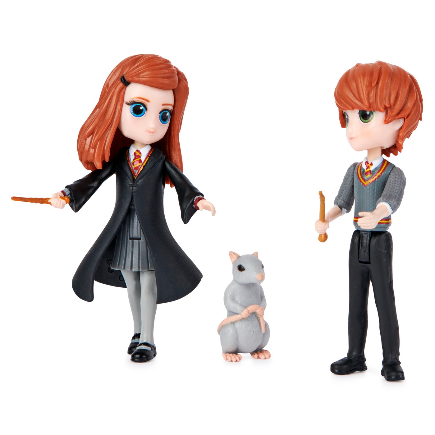 Playmobil Harry Potter – Lot De Figurines : Ron, Draco, Minerva – Avec Baguette Et Chaudron