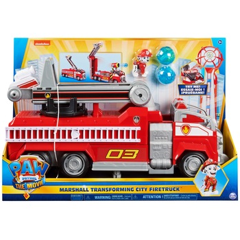 Masina de pompieri Paw Patrol - The Movie, Marshall City Firetruck Masina de pompieri Paw Patrol - The Movie, Marshall City Firetruck