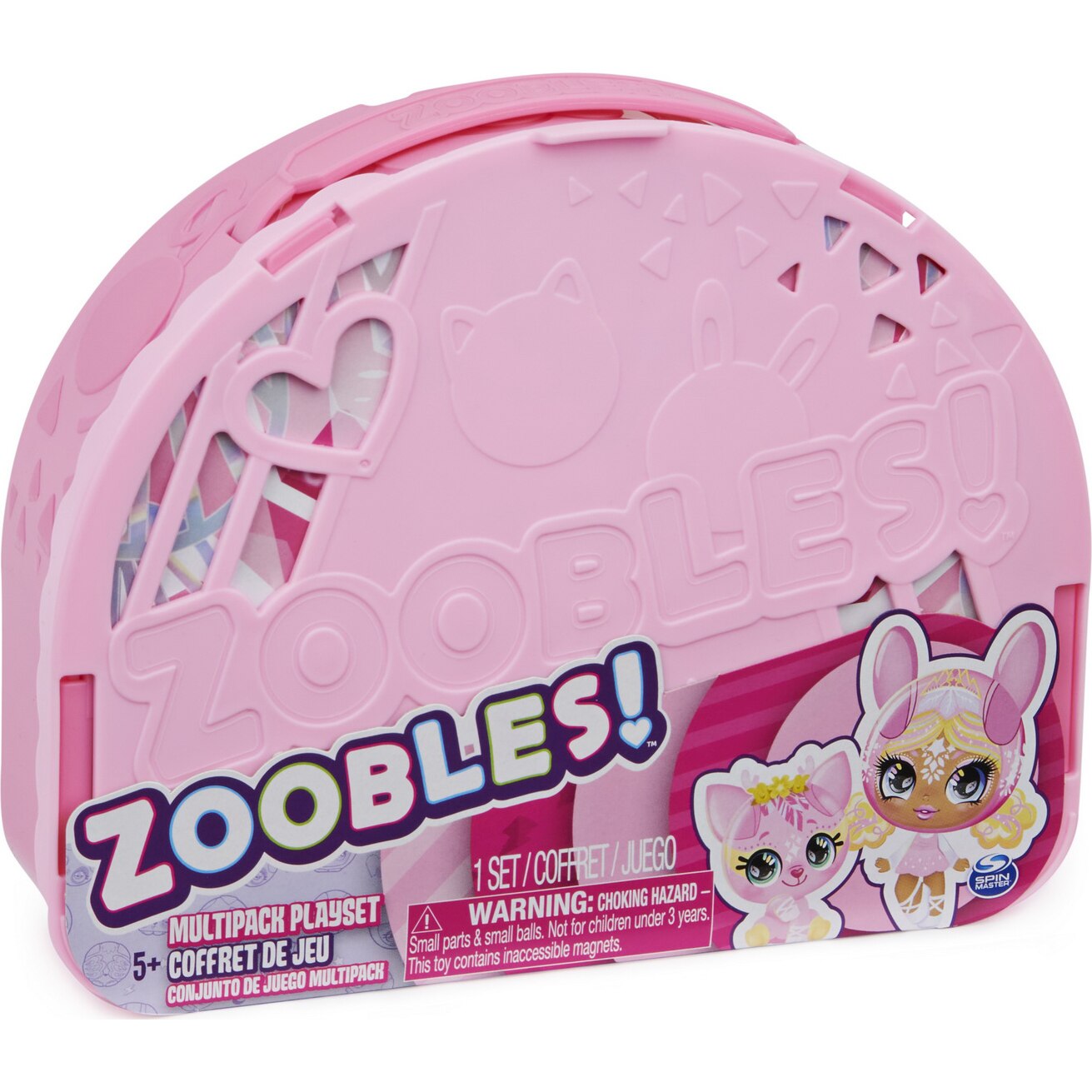 Set de joaca Zoobles - Depozitare Multipack, cu 3 figurine