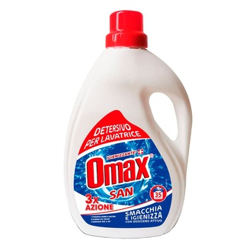 Detergent lichid pentru rufe automat igeinizant OMAX SAN 1.75 L - 35 spalari Detergent lichid pentru rufe automat igeinizant OMAX SAN 1.75 L - 35 spalari