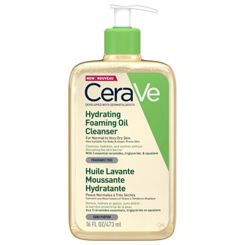 Ulei de curatare spumant si hidratant CeraVe pentru piele normal-mixta, 473 ml Ulei de curatare spumant si hidratant CeraVe pentru piele normal-mixta, 473 ml