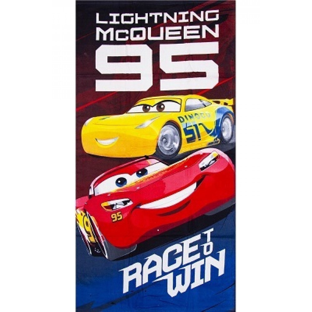 Prosop plaja Disney Cars Race to win , 70 x 140 cm