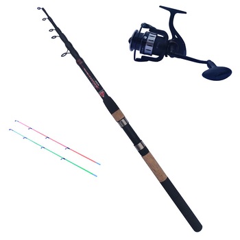 Pachet lanseta telescopica Diamant alb Travel Feeder 3.6 si mulineta YZ 5000 Pachet lanseta telescopica Diamant alb Travel Feeder 3.6 si mulineta YZ 5000