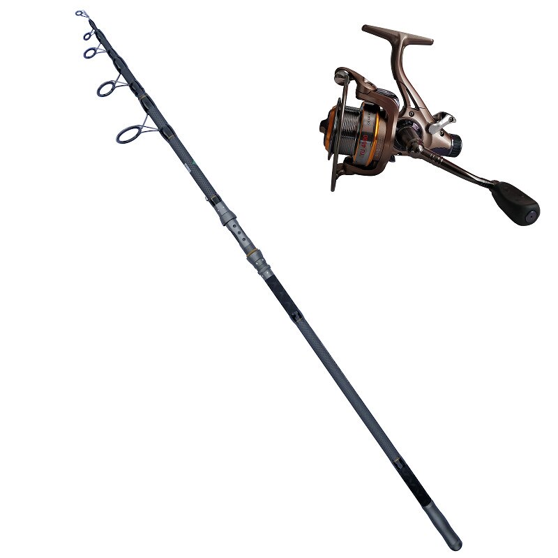 Set lanseta crap Diamant alb Splendid 3.6 m si mulineta YU 4000