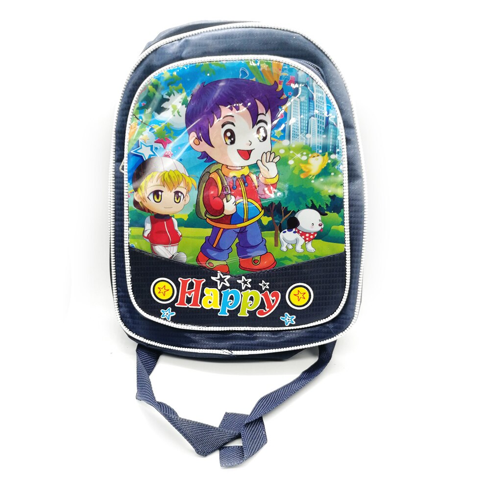 Ghiozdan 2 Compartimente pentru Gradinita, baiat, material textil, 35x26cm, Bleumarin, Vision® Prescolari