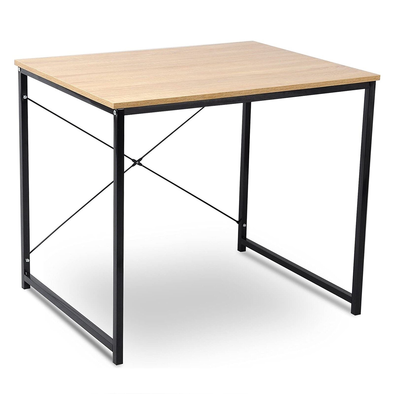 Birou industrial Uppsala, Unic Spot RO, stejar alb, 80x60x70 cm