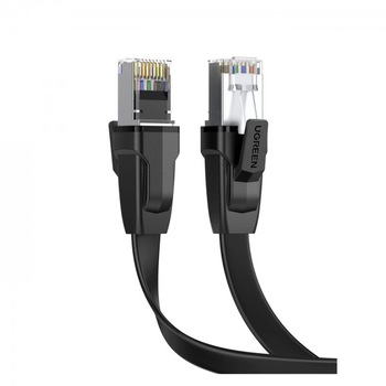 Cablu internet RJ45 la RJ45, Ultra Thin, Plat, 1 metru, Ugreen, Black Cablu internet RJ45 la RJ45, Ultra Thin, Plat, 1 metru, Ugreen, Black
