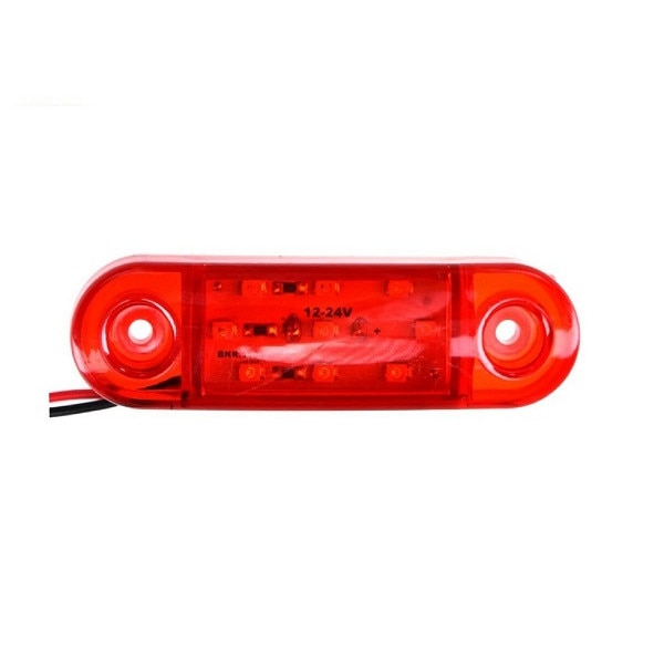 LED Lampa Laterala Flexzon, Rosie, Gabarit, 24V. 9 SMD, Resistenta La Apa