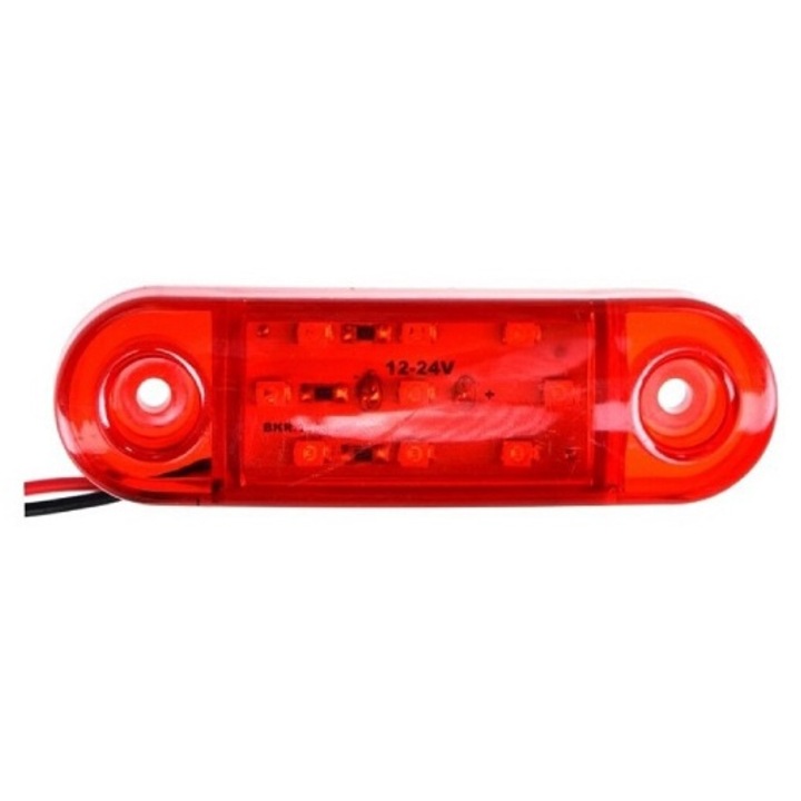 LED Lampa Laterala Flexzon, Rosie, Gabarit, 24V. 9 SMD, Resistenta La Apa