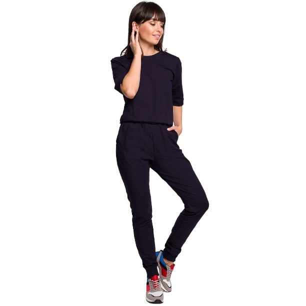 Salopeta dama bumbac BE, Bleumarin