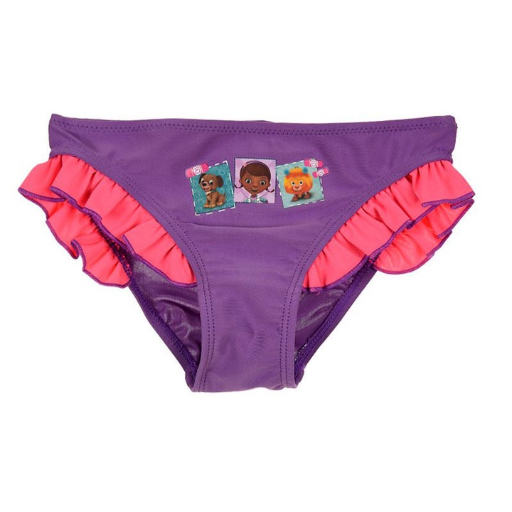 Slip baie fetite cu volan Plusica 8275, Mov