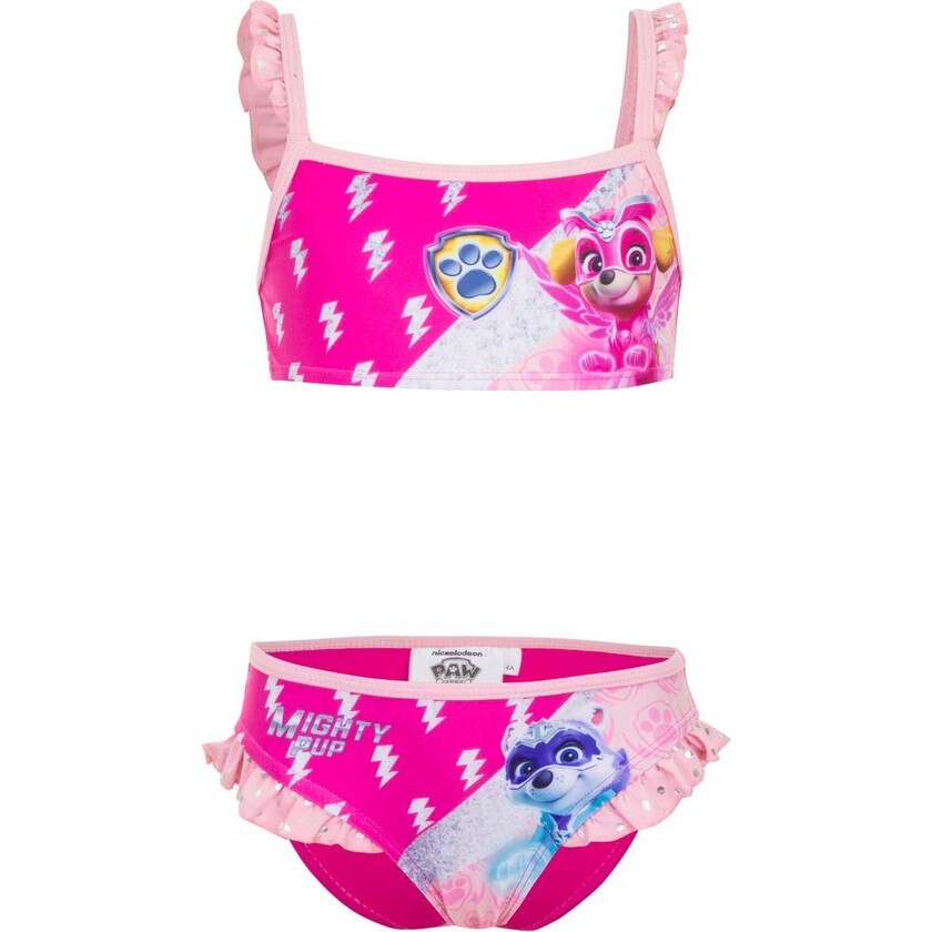 Costum de baie 2 piese Paw Patrol Skye 8429, Roz