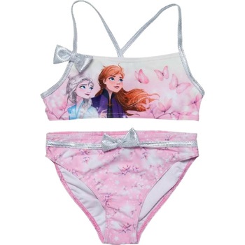 Costum baie 2 piese cu fundite Frozen Disney 8521, Roz Costum baie 2 piese cu fundite Frozen Disney 8521, Roz
