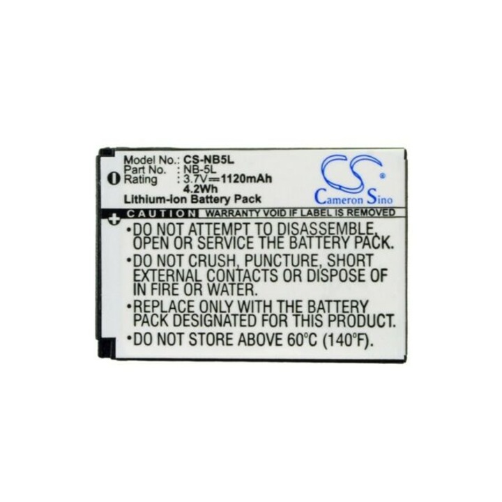 Baterie pentru camera CANON NB5L Li-Ion 3.7V, 1000MAH, Cameron Sino