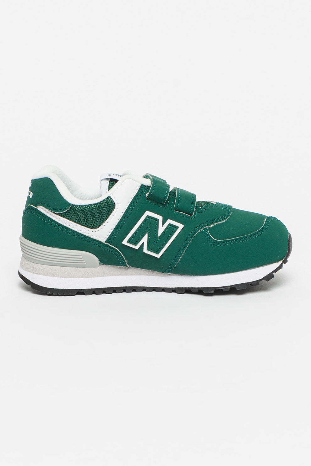 New Balance, 574 tépőzáras műbőr sneaker, Sötétzöld/Fehér, 28 EU - eMAG.hu