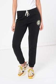 New Balance, Pantaloni sport cu aplicatie logo Essentials Athletic, Negru