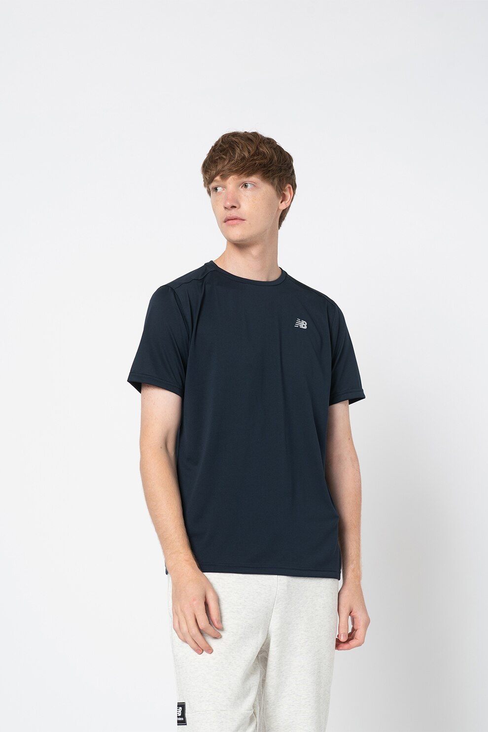 New Balance, Tricou pentru alergare Accelerate, Bleumarin inchis