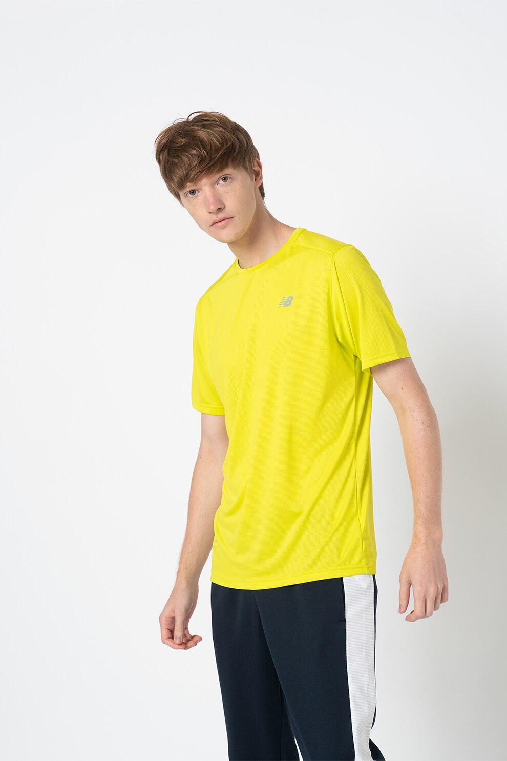 New Balance, Tricou pentru alergare Accelerate, Verde neon