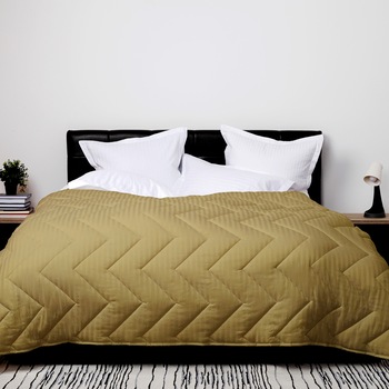 Pilota Bambus Iarna Kaki 180x210, PUCIOASA, pentru 2 persoane, PBIDKAKI180 Pilota Bambus Iarna Kaki 180x210, PUCIOASA, pentru 2 persoane, PBIDKAKI180