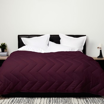 Pilota Lana Iarna Damasc Mov 200x220, PUCIOASA, pentru 2 persoane, PLIDMOV200 Pilota Lana Iarna Damasc Mov 200x220, PUCIOASA, pentru 2 persoane, PLIDMOV200