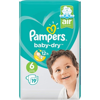 Set 19 bucati scutece Chilotei Pampers Baby Dry Nappies, Marimea 6 Set 19 bucati scutece Chilotei Pampers Baby Dry Nappies, Marimea 6