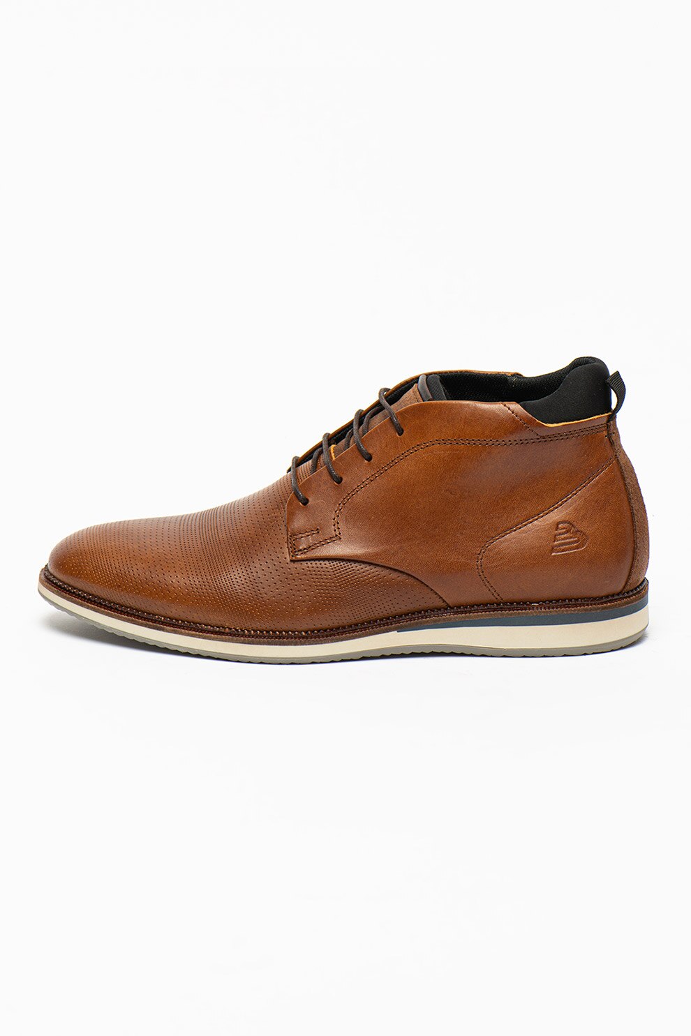 Bullboxer, Ghete Chukka de piele cu perforatii, Maro