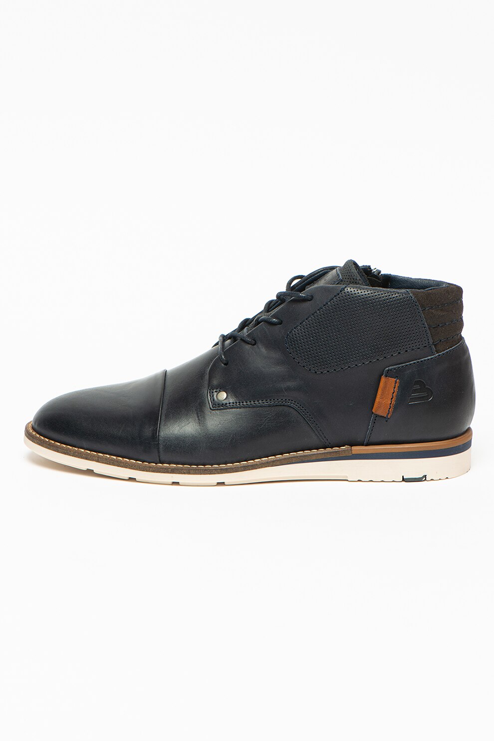 Bullboxer, Ghete de piele cu varf migdalat, Bleumarin inchis, 44