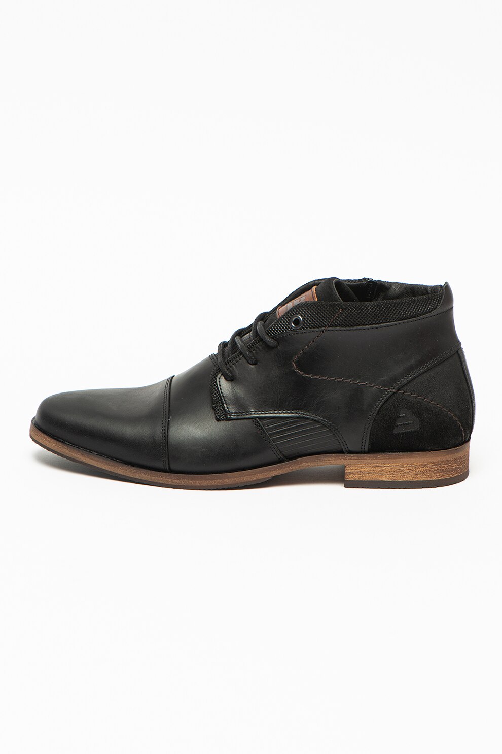 Bullboxer, Ghete de piele cu aplicatie cap-toe, Negru