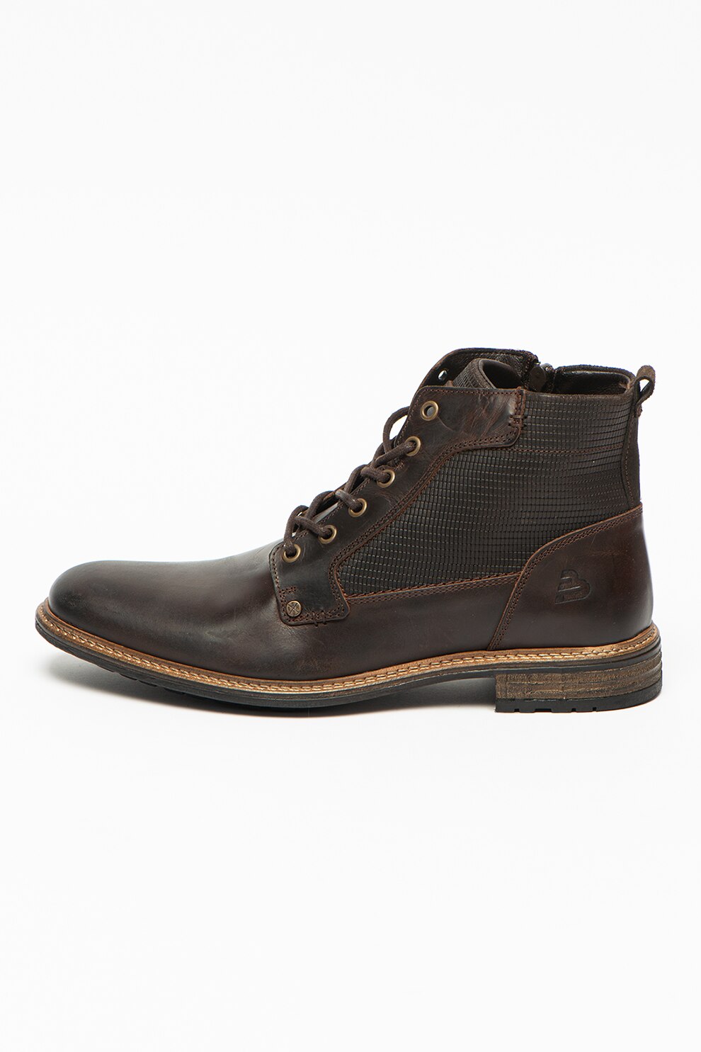 Bullboxer, Ghete de piele cu varf rotunjit, Coniac