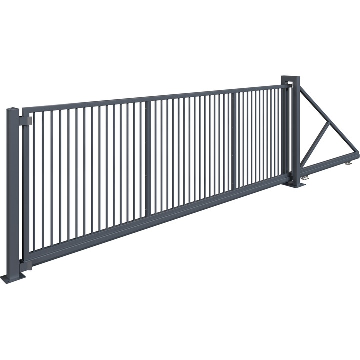 Poarta autoportanta, Todome.model 3, gri antracit, 500 cm x 180 cm