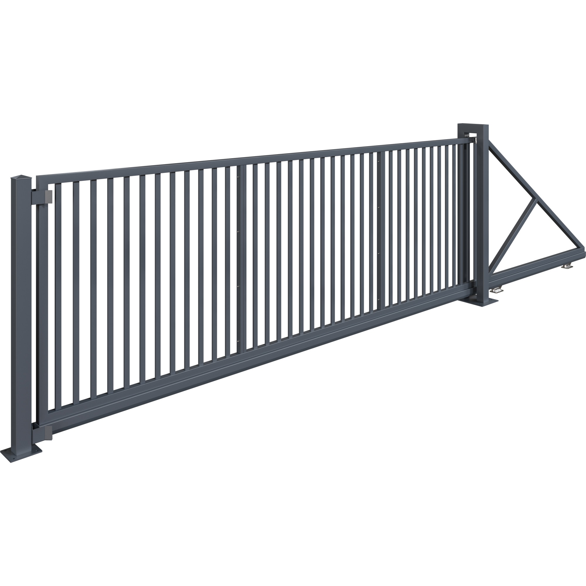 Poarta autoportanta, Todome, model 4, gri antracit, 500 cm x 180 cm