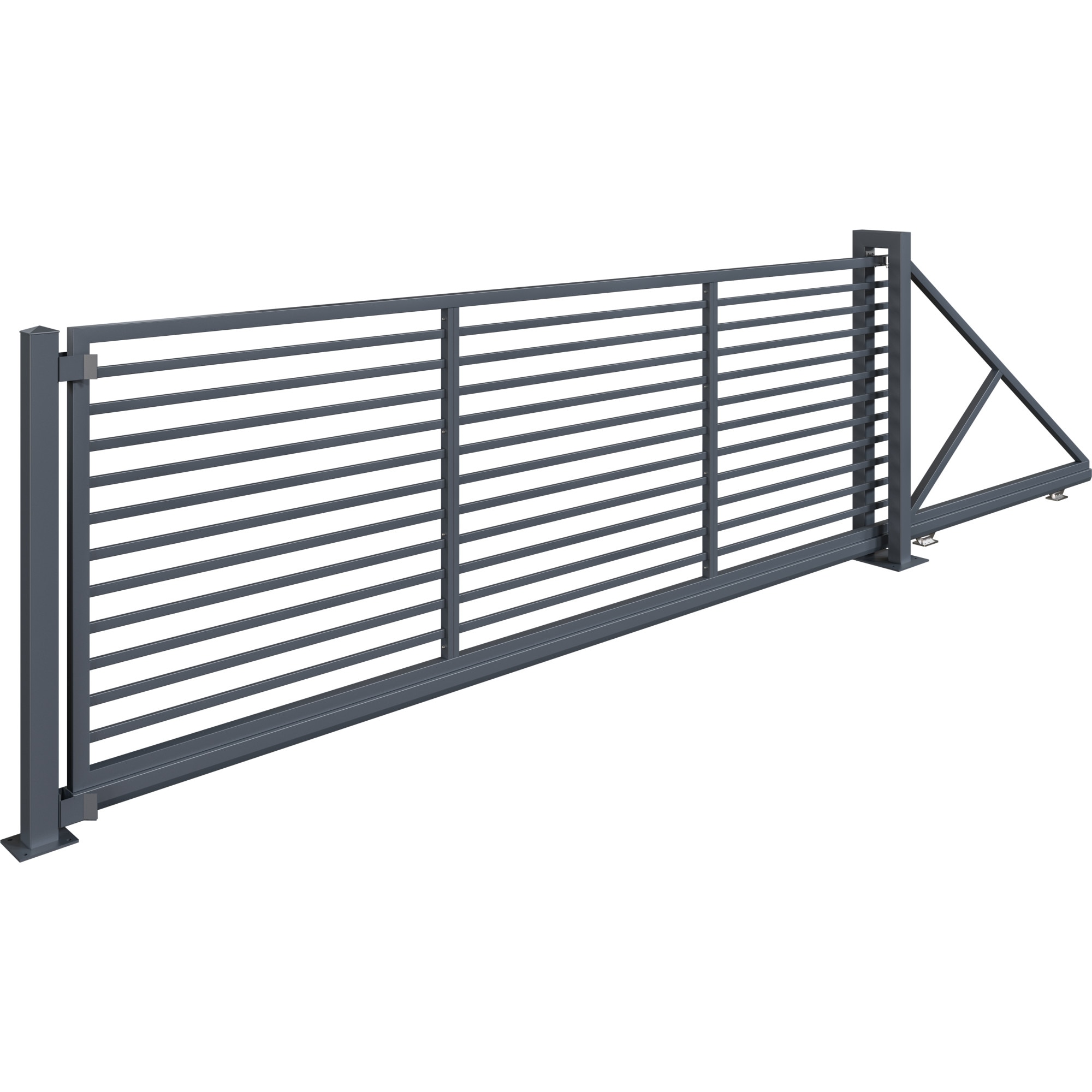 Poarta autoportanta, Todome, model 8, gri antracit, 500 cm x 180 cm