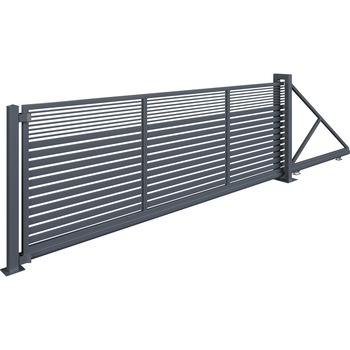 Poarta autoportanta, Todome, model 11, gri antracit, 500 cm x 180 cm Poarta autoportanta, Todome, model 11, gri antracit, 500 cm x 180 cm