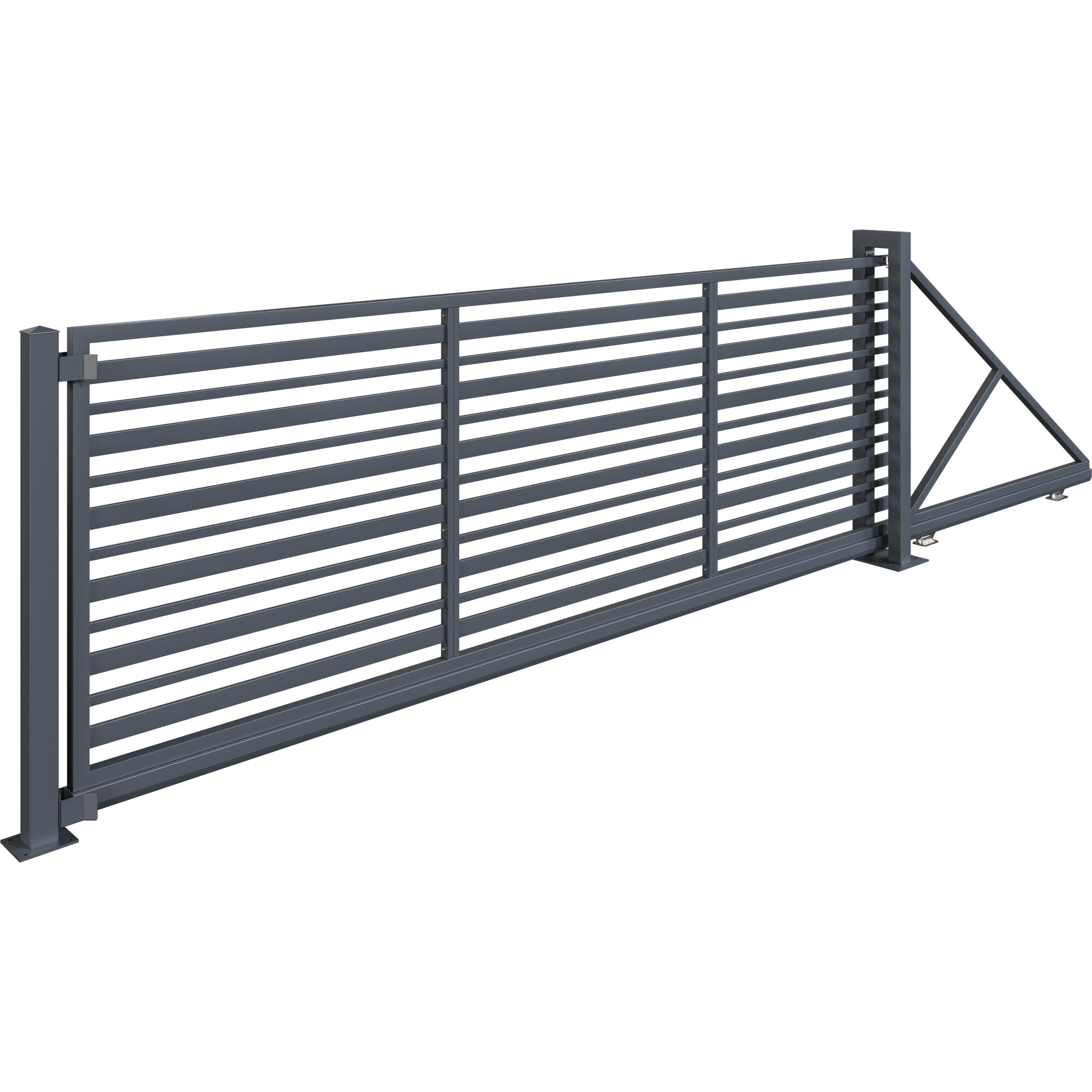 Poarta autoportanta, Todome, model 12, gri antracit, 500 cm x 180 cm