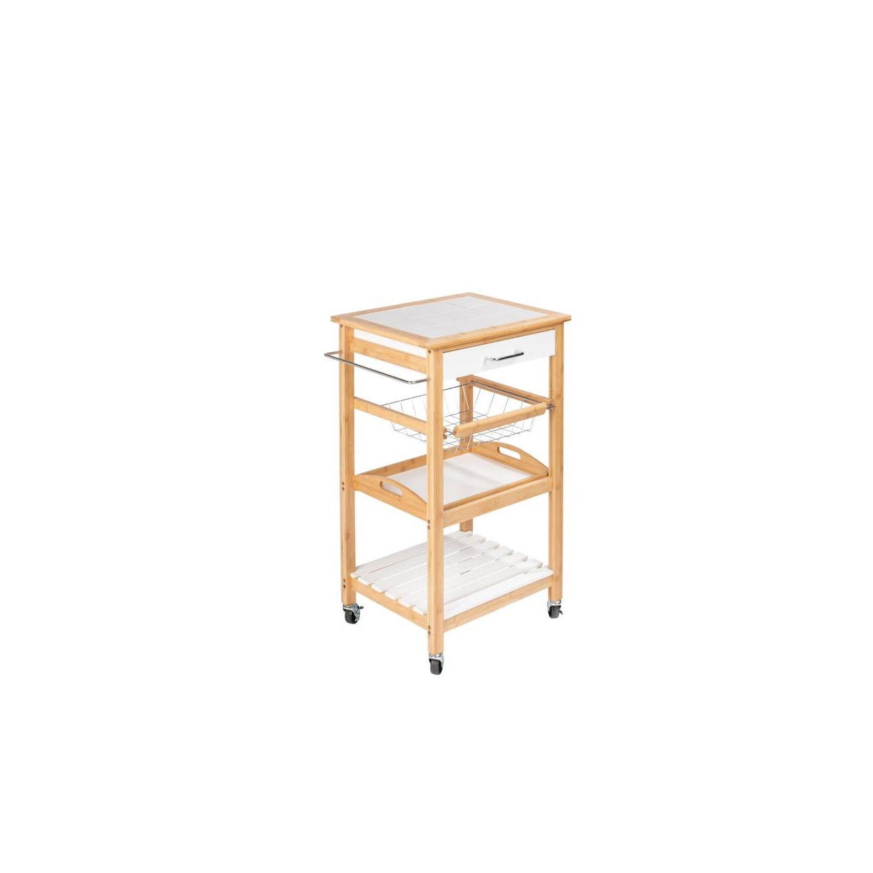 Carucior de bucatarie pe roti FINJA, 81x49x38 cm, WENKO