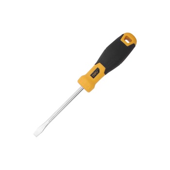 Surubelnita cap drept 6x100mm Deli Tools EDL6361001, Galben/Negru Surubelnita cap drept 6x100mm Deli Tools EDL6361001, Galben/Negru