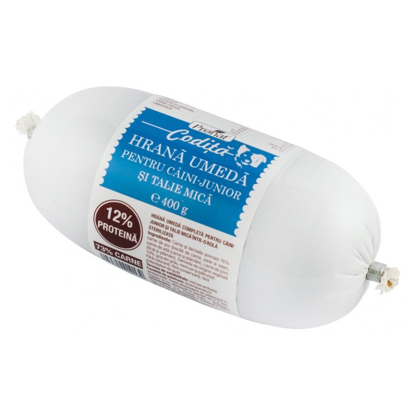 Hrana umeda pentru caini Junior si talie mica 400G