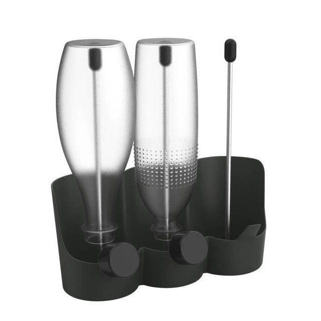 Suport 3 compartimente scurgere si uscare sticle FILIA, 29x27x12,5 cm, WENKO