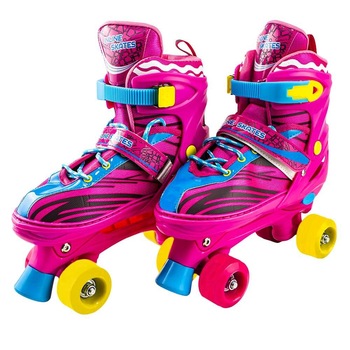 Patine cu rotile Reglabile, Roz, marimea 35-38, Robentoys Patine cu rotile Reglabile, Roz, marimea 35-38, Robentoys