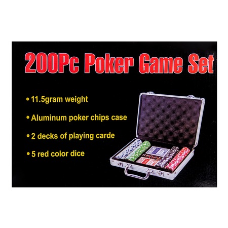 Joc poker, 200 jetoane , cu servieta / PCS 200