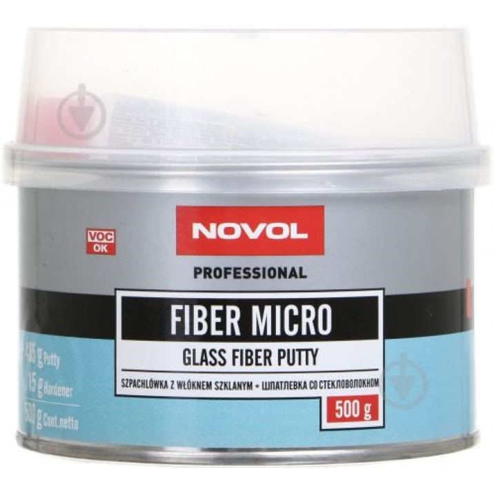 Chit NOVOL Fiber Micro, fibra de sticla, 0,50 kg