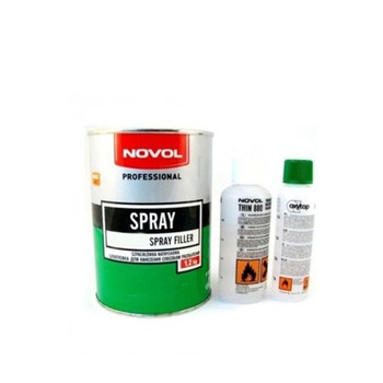 Chit NOVOL Spray, aplicat prin pulverizare cu pistolul, 1,20L Chit NOVOL Spray, aplicat prin pulverizare cu pistolul, 1,20L