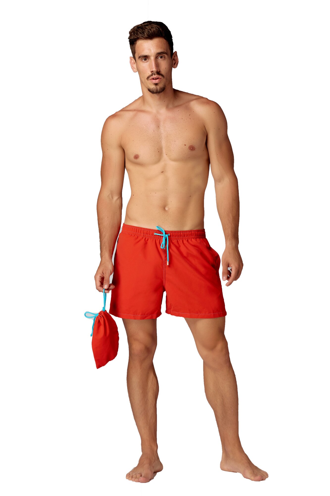 Sort de baie barbati BHB10, Rosu