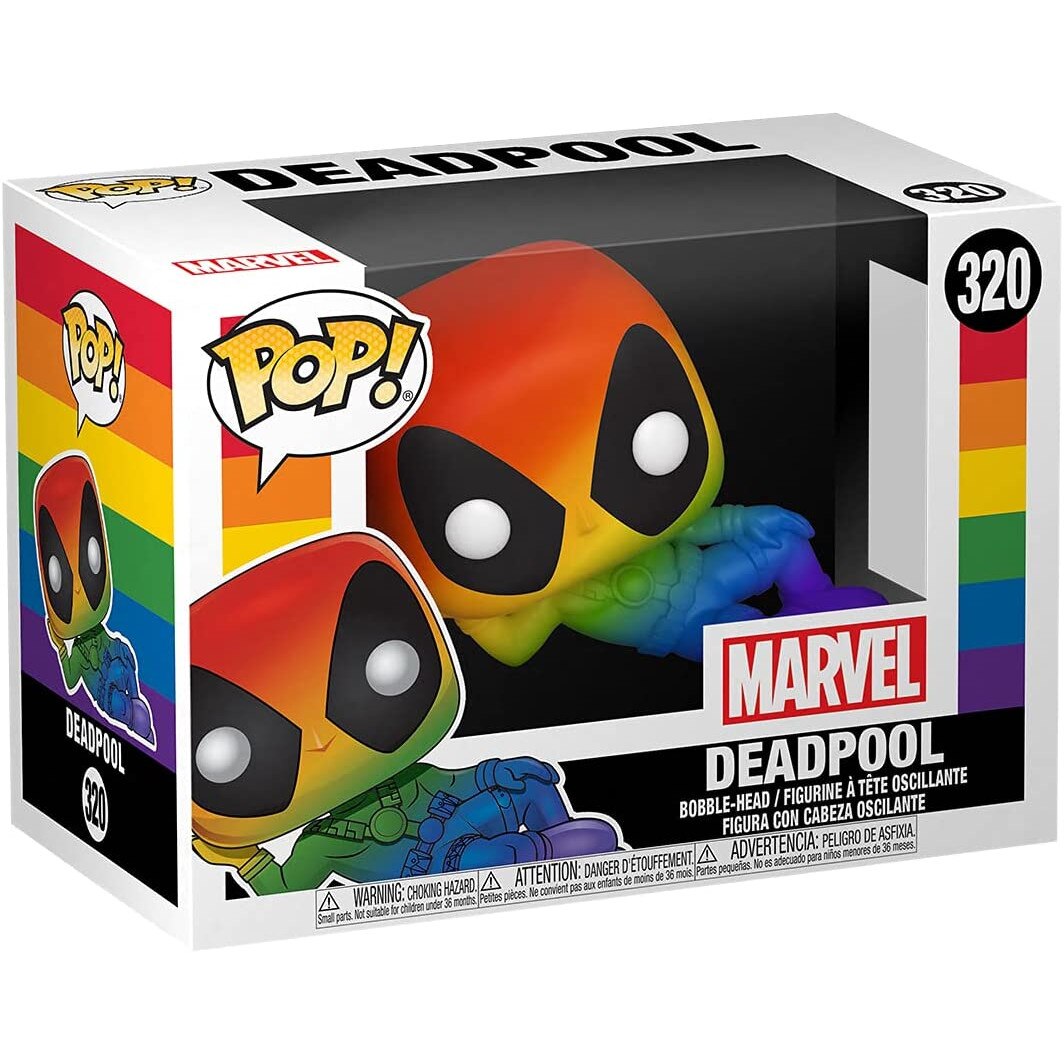 Figurina - Marvel - Deadpool - Rainbow, Multicolor, 6.4 cm