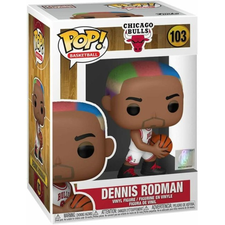 FunKo Figura, Chicago Bulls, Dennis Rodman, Többszínű, 9,5 cm