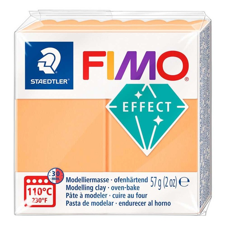 Pasta de modelaj FIMO Effect 57g Portocaliu neon Neon