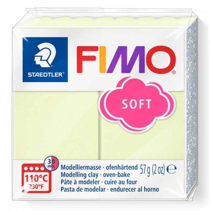 Pasta de modelaj FIMO Effect 57g Galben pastel Pastel