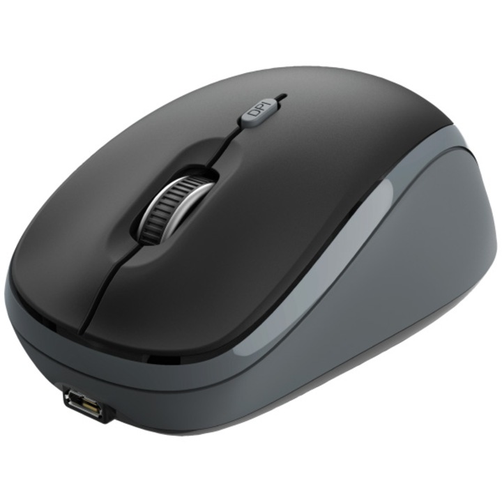 Безжична мишка Trust Yvi, Презареждаща, Черен