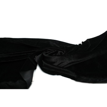 Catifea, tricot din velur, culoare Negru, dimensiune 50 cm x 150 cm Catifea, tricot din velur, culoare Negru, dimensiune 50 cm x 150 cm