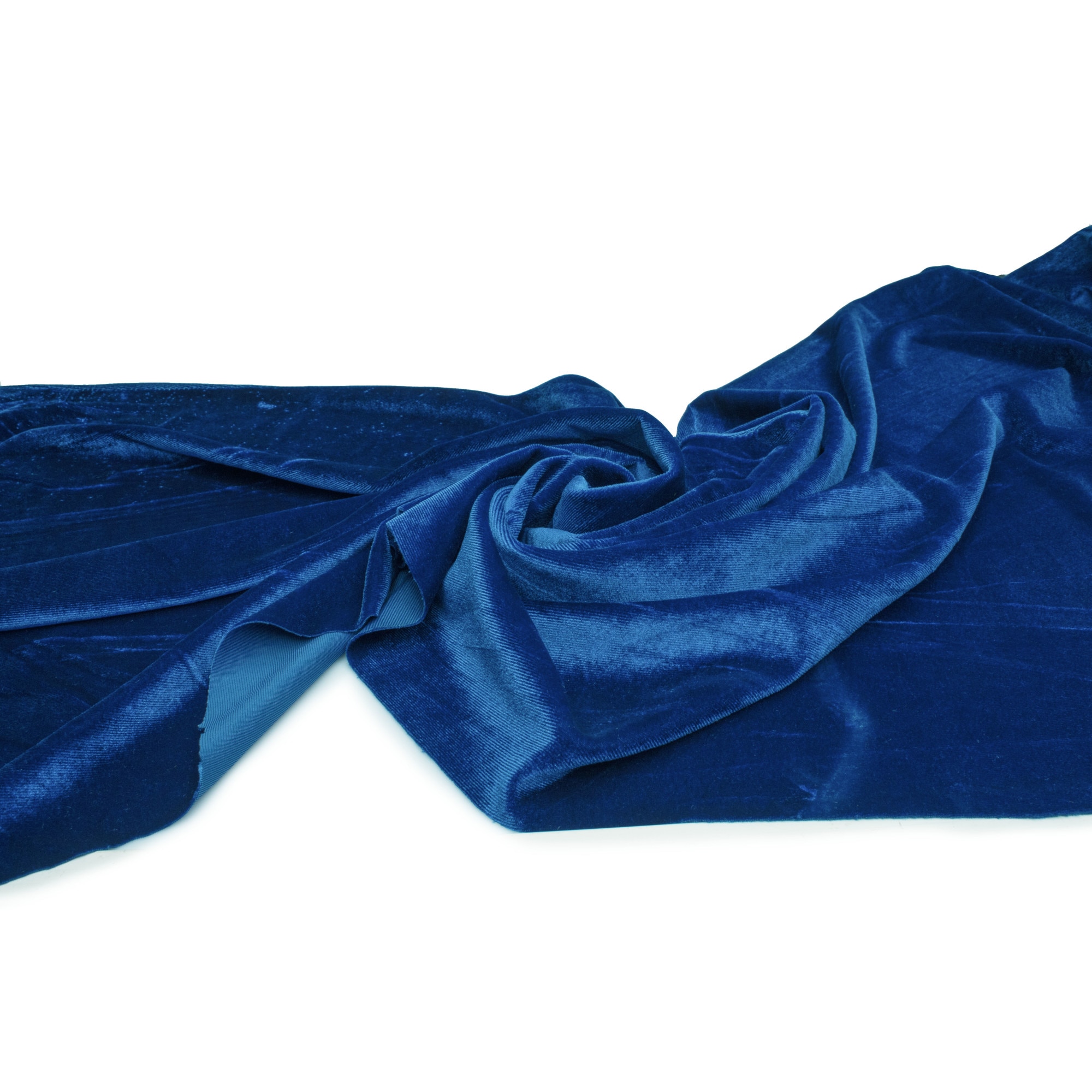 Catifea, tricot din velur, culoare Albastru roial, dimensiune 50 cm x 150 cm